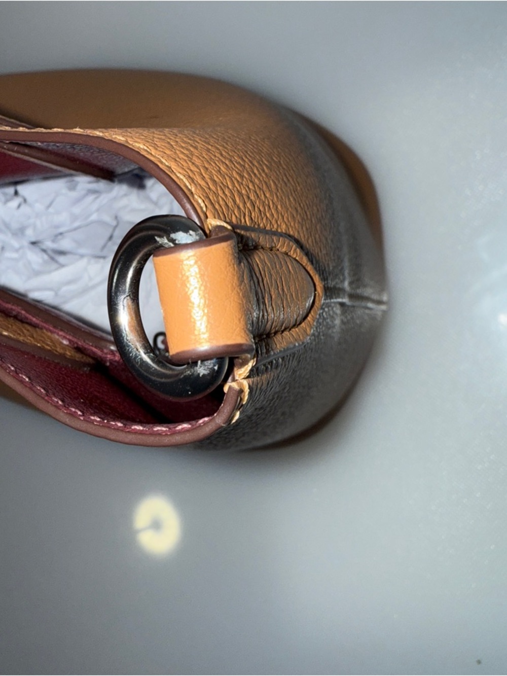 Coach Hanna Bucket Bag Saddle Brown - Picture 11 of 14